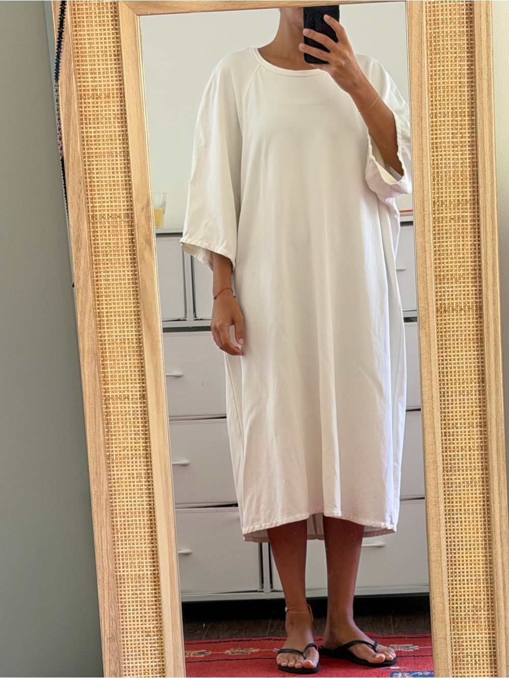 COS White Minimalist Oversized Dress